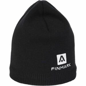Finmark WINTER HUT Zimná pletená čiapka, čierna, veľkosť UNI