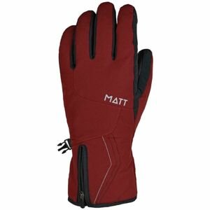 Matt ANAYET GLOVES Dámske lyžiarske rukavice, červená, veľkosť S