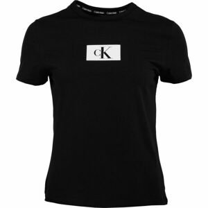 Calvin Klein ´96 LOUNGE-S/S CREW NECK Dámske tričko, čierna, veľkosť