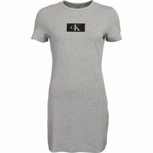 Calvin Klein ´96 LOUNGE-S/S DRESS Dámske šaty, sivá, veľkosť M