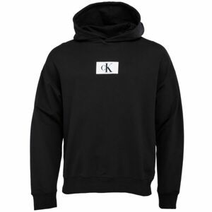 Calvin Klein ´96 TERRY LOUNGE-L/S HOODIE Pánska mikina, čierna, veľkosť