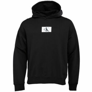 Calvin Klein ´96 TERRY LOUNGE-L/S HOODIE Pánska mikina, čierna, veľkosť XXL