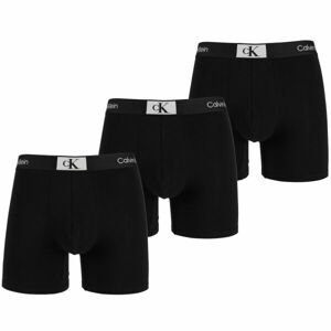 Calvin Klein ´96 COTTON-BOXER BRIEF 3PK Pánske boxerky, čierna, veľkosť L