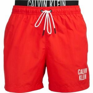 Calvin Klein INTENSE POWER-MEDIUM DOUBLE WB Pánske kúpacie šortky, červená, veľkosť XXL