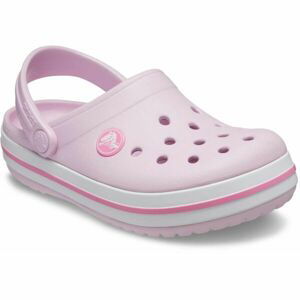 Crocs CROCBAND CLOG K Detská nazúvacia obuv, ružová, veľkosť 32/33