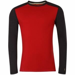 Smartwool M CLASSIC THERMAL MERINO BL CREW BOXED Pánske tričko, červená, veľkosť XL