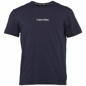 Calvin Klein S/S CREW NECK Pánske tričko, tmavo modrá, veľkosť M