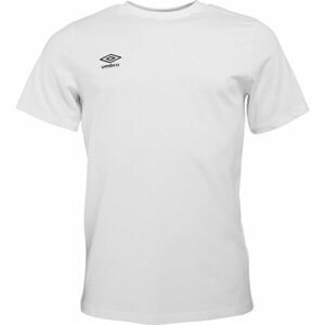 Umbro FW SMALL LOGO TEE Pánske tričko, biela, veľkosť XXL