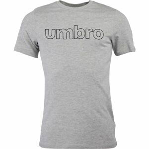 Umbro LINEAR LOGO GRAPHIC TEE Pánske tričko, sivá, veľkosť M