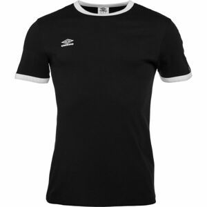 Umbro TAPED RINGER TEE Pánske tričko, čierna, veľkosť L