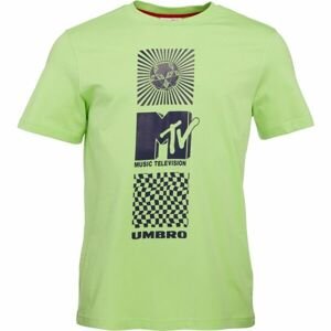 Umbro X MTV GRAPHIC TEE Pánske tričko, svetlo zelená, veľkosť XL
