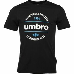 Umbro CIRCULAR GRAPHIC TEE Pánske tričko, čierna, veľkosť L