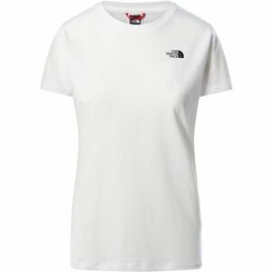 The North Face W S/S SIMPLE DOME TEE Dámske tričko, biela, veľkosť S