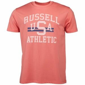 Russell Athletic Pánske tričko Pánske tričko, lososová, veľkosť XXL