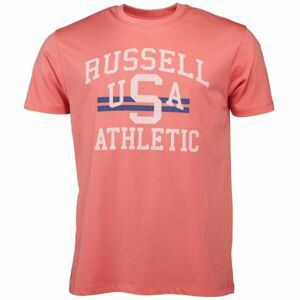 Russell Athletic T-SHIRT M Pánske tričko, lososová, veľkosť XXXL