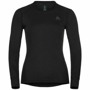 Odlo W ACTIVE WARM ECO BL TOP CREW Dámske funkčné tričko, čierna, veľkosť XL