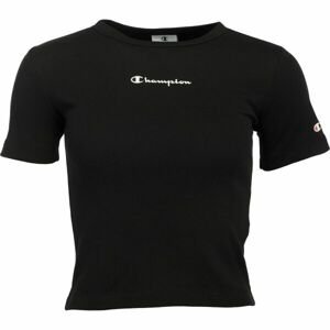 Champion AMERICAN CLASSICS CREWNECK T-SHIRT Dámske tričko, čierna, veľkosť XS