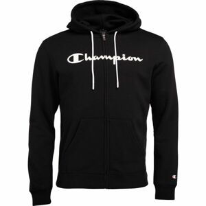 Champion AMERICAN CLASSICS HOODED FULL ZIP SWEATSHIRT Pánska mikina, čierna, veľkosť L