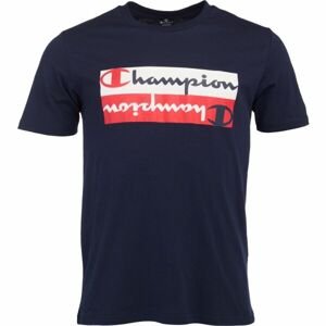 Champion GRAPHIC SHOP AUTHENTIC CREWNECK T-SHIRT Pánske tričko, tmavo modrá, veľkosť L