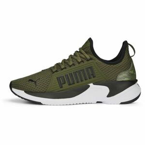 Puma SOFTRIDE PREMIER SLIP ON TIGER CAMO Pánska fitness obuv, tmavo zelená, veľkosť 46