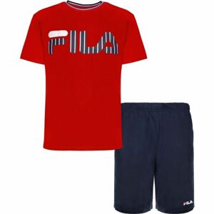 Fila JERSEY SHORTS PYJAMAS SS M Pánske pyžamo, červená, veľkosť XXL