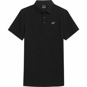 4F MEN´S POLO SHIRT Pánske polo tričko, čierna, veľkosť M