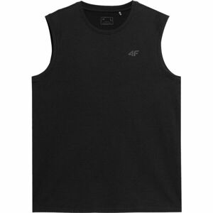 4F MEN´S SLEEVELESS Pánske tielko, čierna, veľkosť S