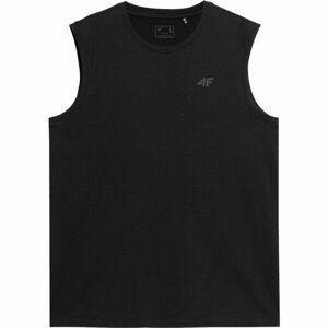 4F MEN´S SLEEVELESS Pánske tielko, čierna, veľkosť