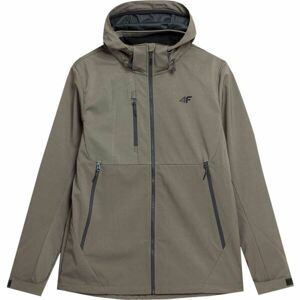 4F MEN´S JACKET SOFTSHELL Pánska softshellová bunda, khaki, veľkosť S