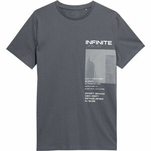 4F MEN´S T-SHIRT Pánske tričko, tmavo sivá, veľkosť