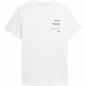 4F MEN´S T-SHIRT Pánske tričko, biela, veľkosť M