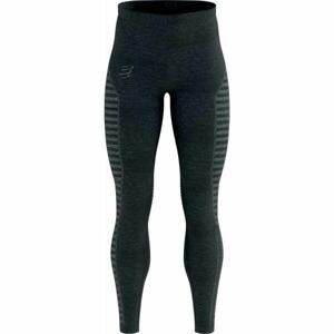 Compressport WINTER RUN LEGGING M Pánske zateplené  bežecké legíny, čierna, veľkosť L