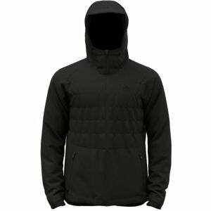 Odlo M ASCENT S-THERMIC HOODED INSULATED JACKET Pánska bunda, čierna, veľkosť XL