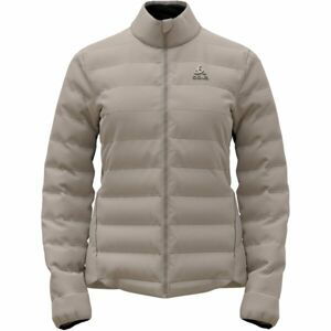 Odlo ASCENT N-THERMIC HYBRID INSULATED JACKET Dámska hybridná bunda, béžová, veľkosť M