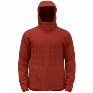 Odlo M ASCENT S-THERMIC HOODED INSULATED JACKET Pánska bunda, červená, veľkosť XL