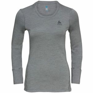 Odlo W BL TOP CREW NECK L/S MERINO260 Dámske Merino tričko, tmavo sivá, veľkosť M