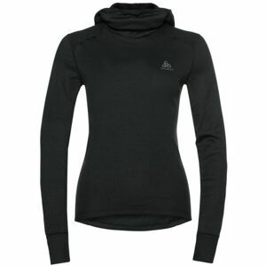 Odlo W BL TOP FACEMASK L/S ACTIVEWARM ECO Dámske funkčné tričko, čierna, veľkosť L