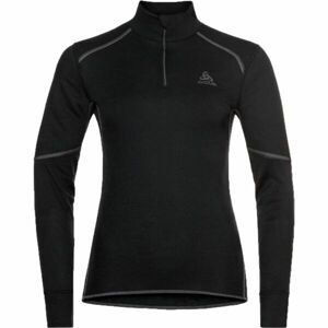 Odlo BL TOP TURTLE NECKL/S HALF ZIP ACTIVE X Dámske tričko, čierna, veľkosť XS