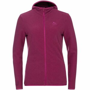 Odlo ROY MID LAYER HOODY Dámska flísová mikina, vínová, veľkosť XS