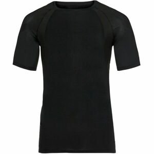 Odlo CREW NECK S/S ACTIVESPINE Pánske bežecké tričko, čierna, veľkosť XL