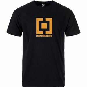 Horsefeathers BASE T-SHIRT Pánske tričko, čierna, veľkosť XXL