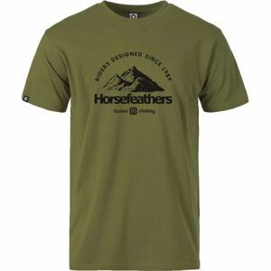 Horsefeathers MOUNTAIN T-SHIRT Pánske tričko, khaki, veľkosť XL