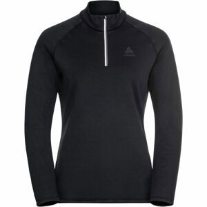 Odlo W MIDLAYER 1/2 ZIP BESSO Dámska mikina, čierna, veľkosť