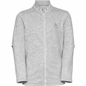 Odlo MID LAYER FULL ZIP BERRA KIDS Detská  mikina, sivá, veľkosť