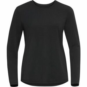 Odlo T-SHIRT CREW NECK L/S HALDEN Dámske tričko s dlhým rukávom, čierna, veľkosť L