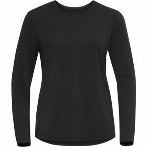 Odlo T-SHIRT CREW NECK L/S HALDEN Dámske tričko s dlhým rukávom, čierna, veľkosť XS