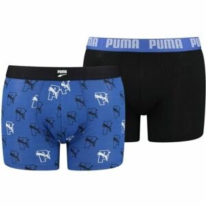 Puma MEN AOP BOXER 2P Pánske boxerky, modrá, veľkosť S
