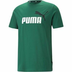 Puma ESS + 2 COL LOGO TEE Pánske tričko, zelená, veľkosť M