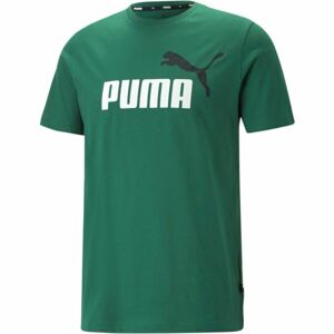 Puma ESS + 2 COL LOGO TEE Pánske tričko, zelená, veľkosť