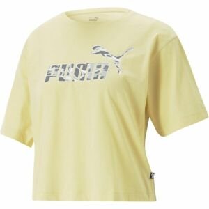 Puma SUMMER SPLASH GRAPHIC TEE Dámske basketbalové tričko, žltá, veľkosť L